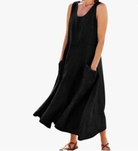 Black 4XL Ladies Summer Beach